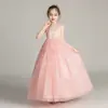 Vestido de Princesa para Meninas Vestido de Casamento Fofo Vestido de Verão Daminha Vestido de Festa de Aniversário Vestido para Apresentação de Piano no Palco Saia