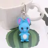 Nuevo Dibujo Animado del Zodíaco Plástico PVC Pegamento Suave Colgante Llavero Zodíaco Personalidad Creativa Regalo Práctico