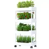 Prateleira de Chão com Escada de Múltiplos Níveis Personalizada com Braços Duplos para Sala de Estar Interna, Suporte para Flores, Suporte para Armazenamento de Suculentas, Suporte para Vasos de Flores Externo de Varanda
