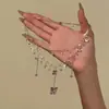 Nuevo collar gargantilla de noche con borla de diamantes de alta resistencia, lujo ligero, exquisito, de alto valor estético, versátil, cadena para clavícula femenina única