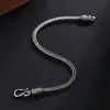 Amazon Comercio Exterior Nuevo Producto Pulsera Tejida a Mano para Hombre Nicho Retro Sensación de Alta Gama Joyería de Acero Inoxidable Temperamento