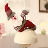 Layout de Cena de Decoração de Natal Fivela de Cortina Criativa Janela do Quarto Atmosfera de Papai Noel Tiras de Cortina