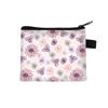 Bolsa Fresca Pequeña Monedero para Niños Estudiante Portátil Bolsa para Tarjetas Simple Grande Moderna Redonda Estampada Suave Bolsa de Almacenamiento