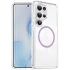 Funda compatible transfronteriza para teléfono Samsung 26/25/24plus, transparente, magnética, resistente a caídas y anti-amarilleo, funda protectora para teléfono Samsung