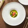 [Liquidación] Plato de Cerámica Camino de Xuan Ying Zhi Plato para Comida Occidental Plato Profundo para el Hogar Plato para Pasta Vajilla de Hotel Plato para Sopa