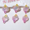 Resina atacado acessórios DIY telefone fivela de sapato chapéu adesivos de cola creme fonte de mercadorias transfronteiriça série oceano glitter estrela-do-mar