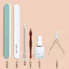 Conjunto Completo de Ferramentas para Manicure para Remover Cutículas, Cortar Unhas, Lixar Unhas, Tira Polidora, Tira para Lixar Unhas, Cuidados Caseiros com as Unhas
