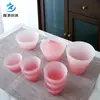 Juego de Té de Vidrio Rosa para Mujer Vidrio Mate Taza de Té Kung Fu de Gama Alta Fácil Taza para Lavar el Té de Oficina en Casa
