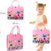 Fabricante Atacado Quadro de Aprendizagem de Feltro Bolsa Ocupada Educacional para Crianças Pequenas Exercitarem a Prática Quadro de Educação Infantil Brinquedos Educacionais