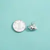 S990 Plata Pura Accesorio Bolsa de Dinero de la Fortuna Colgante Gato de la Suerte Entrada y Salida Seguras Colgante de Dinero Deseado Colgante
