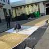 Malla a Prueba de Polvo Beige al por Mayor para Verdeamiento de Obra, Prevención de Arena y Supresión de Polvo, Malla Cubresuelo a Medida con Impresión de Logo