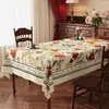 Toalha de mesa retrô americana, à prova d'água, à prova de óleo, lavável, resistente ao calor, sensação de luxo e alta qualidade, capa para mesa de centro, novo modelo 2026