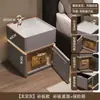Mesa de Cabeceira Inteligente Cofre Integrado Simples Moderna Multifuncional Casa Carregamento Sem Fio Quarto Armazenamento Mesa de Cabeceira