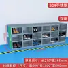 Zapatero de Acero Inoxidable Fábrica de Alimentos Taller Libre de Polvo Gabinete de Almacenamiento Taburete para Zapatos de un Lado Doble Lado Multicapa Multicompartimento Gabinete para Cambiarse los Zapatos con Puerta