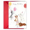 Temu Amazon Transfronterizo Nueva Tarjeta de Felicitación de Cumpleaños con Sobre Animal Lindo Tarjeta de Texto Mensaje Divertido Tarjeta de Felicitación
