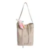 Bolso Cubo Tejido Hueco de Nuevo Diseño de Moda 2025 para Mujer, Bolso de Hombro y Mano de Gran Capacidad, Bolso de Verano, Bolso de Hombro Moderno