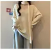 Suéter de Tricô com Gola V Solto e Fita Estilo Delicado Feminino 25 Anos Outono e Inverno Novo Tricô Estilo Preguiçoso Top Outer