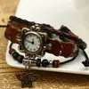 Joyería Nueva, Estilo Dulce y Lindo, Joyería de Mano al por Mayor, Lote Mixto, Pulsera Reloj de Cuero de Vaca Moderna y Versátil