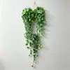 Amazon Vime de Eucalipto Artificial Mandala Planta Suspensa Folhagem Videira Decoração de Casa Galho Único