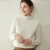 Nuevo Suéter Grueso Simple Holgado Otoño/Invierno 2026 Suéter de Cachemira para Mujer con Cuello Alto y Mangas Raglán Capa Base de Punto