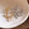 Brincos de Clipe Borboleta de Placa Assimétrica, Moda Europeia e Americana, Argolas de Orelha Simples Sem Furo, Brincos de Luxo Leve de Alta Qualidade Atacado