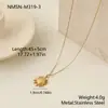 Amazon Transfronterizo Acero Inoxidable Europeo y Americano Minimalista Amor Girasol Collar Diseño de Nicho Joyería de Alta Gama Al por Mayor
