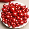 Mineral de cinabrio crudo al por mayor, Cuentas redondas de arena imperial de cinabrio de alto contenido, Cuentas sueltas, Cuentas espaciadoras, Accesorios para joyería DIY
