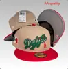 Novo Boné da Liga de Baseball Aa Yankees Dodgers Casual Não Ajustável Boné de Sol com Aba Reta Boné Bordado Tamanho