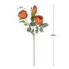 Rosa Torre de 3 cabezas rama única rosa artificial flor de seda decoración pared de flores salón de bodas arreglo floral guía de camino exhibición entrada sala de estar