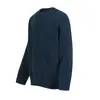 Nanxia Disfarce Retrô Americano Seis Cores Alpaca Básico Gola Redonda Tricô Jacquard Outono Tricô Solto