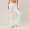 Pantalones de pierna ancha de cintura alta transfronterizos europeos y americanos Chen Shijie, pantalones de yoga micro acampanados con control de abdomen y levantamiento de glúteos, pantalones largos deportivos transpirables y con sensación de segunda piel para mujer