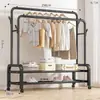 Tendedero de Ropa de Piso Vertical para Dormitorio Hogar Perchero Colgador Balcón Simple Engrosado Barra de Secado Tendedero