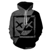 Moletom com Capuz Cruzado Primavera e Outono Pintura Graffiti Impressão 3D Camada de Ar Pulôver Unissex Roupa Esportiva Casual