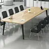 Mesa de conferencias rectangular de alta gama, mesa pequeña moderna minimalista para reuniones y capacitación, banco de trabajo en forma de barra, mesa larga, escritorio de oficina