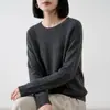Nueva camiseta de punto de manga corta con cuello redondo, diseño hueco de terciopelo Andy para mujer, capa base versátil, otoño e invierno