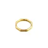 Anillos de Personalidad Estilo Nuevo Europeo y Americano Acero Inoxidable Electrochapado al Vacío Oro de 18K Corazón Bambú Mano Abierta Joyería al por Mayor