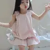 Chaleco Lindo para Niñas Vestido de Verano 2025 Bebé Verano Nuevo Estilo Niños Pequeños y Medianos Falda de Princesa Falda de Capullo de Flor