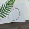 Estilo Coreano Estilo Ins Doce Retrô Colorido Cristal Colar Pequena Margarida Fofo Doce Flor Colar Atacado