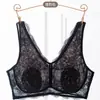 Sujetador de encaje sin espalda ultra delgado de lujo para verano, sujetador jacquard push-up talla grande, producto nuevo