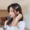 Zhao Liying mismo estilo pasador de horquilla con lazo de perlas pequeñas pasador de horquilla con temperamento Corea del Sur accesorios para el cabello pasador para flequillo pasador lateral pasador de pico de pato