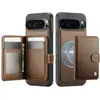 Funda de teléfono con carga inalámbrica magnética dos en uno adecuada para Google 11Proxl Pixel 10 Portatarjetas Funda Protectora