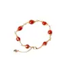 Pulseira de cristal natural com ágata vermelha e turquesa envolvidas em ouro, pulseira de cristal artesanal original, simples e da moda