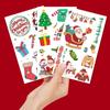 Cross-border Novo desenho animado tatuagem de natal fofo presente de natal crianças desenho animado festa divertida decoração adesivo