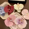 Horquilla Rosa Dulce Flor Phalaenopsis Pinza para el Cabello Pinza para la Cabeza Flor Flor Artificial Adorno para el Cabello Pinza Lateral Horquilla de Orquídea Accesorios para el Cabello