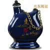 Garrafa de Vinho de Cerâmica Jingdezhen 0,5kg Caixa de Presente Garrafa de Vinho Criativa para Casa Garrafa de Vinho Personalizada Conjunto de Vinho Garrafa para Licor Garrafa Vazia