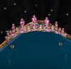Adereço de Cabeça de Noiva Coreano Novo Vestido de Casamento Vestido de Noite Coroa de Noiva Strass Cristal Aniversário Cerimônia de Maioridade Performance Tiara
