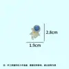 Accesorios de resina de astronauta espacial que brillan en la oscuridad, figuras 3D, decoraciones para fundas de teléfono DIY, adornos para zuecos y materiales de manualidades - directo de fábrica