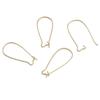 Conservación del color Cobre chapado en oro de 14K Orejas de conejo de gancho largo para la oreja hechas a mano diy caseras gotas para los oídos material de joyería para la oreja Accesorios Venta al por mayor
