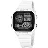 Reloj Electrónico de Fábrica Retro Clásico Cuadrado Luminoso Impermeable Deportivo Delgado Clásico Reloj de Estudiante Mercado del Sudeste Asiático