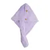 Touca de Secagem de Cabelo Espessa de Coral Fleece de Camada Dupla de Secagem Rápida para Mulheres, Super Absorvente para Adultos e Estudantes, Touca de Banho para Uso Doméstico